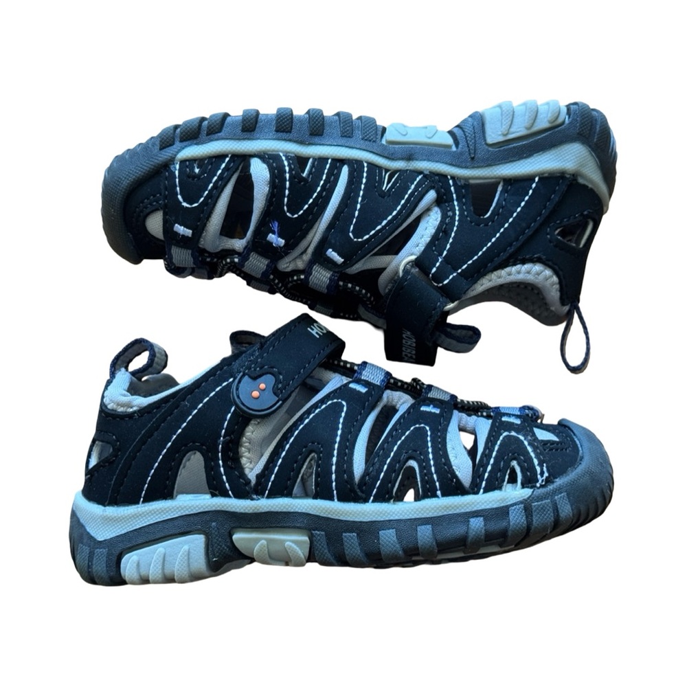 HOBIBEAR Sport Water Sandal Closed-Toe Black/Gray - kids size 1.5